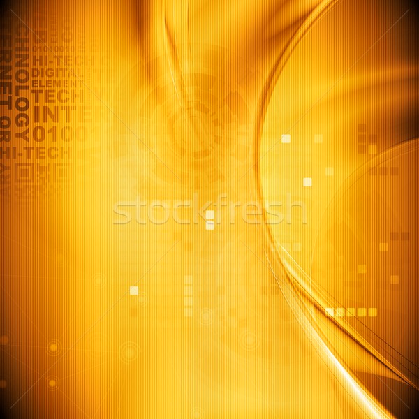Foto stock: Ondulado · naranja · plantilla · de · diseño · textura · luz · diseno