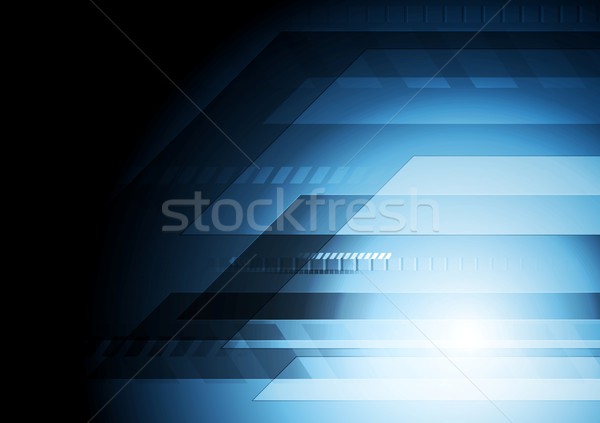 Dark blue technology background Stock photo © saicle