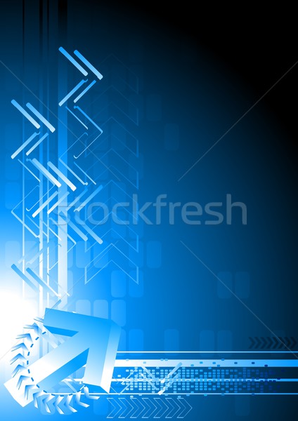 Abstract background with 3d-arrow Stock photo © saicle