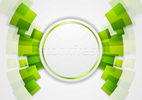 Green shiny hi-tech background Stock photo © saicle