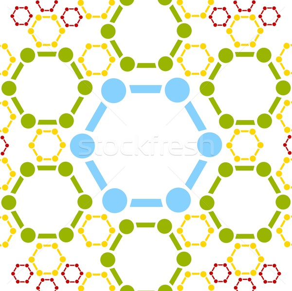 Vector background of molecule structure. Medical design Stock photo © saicle