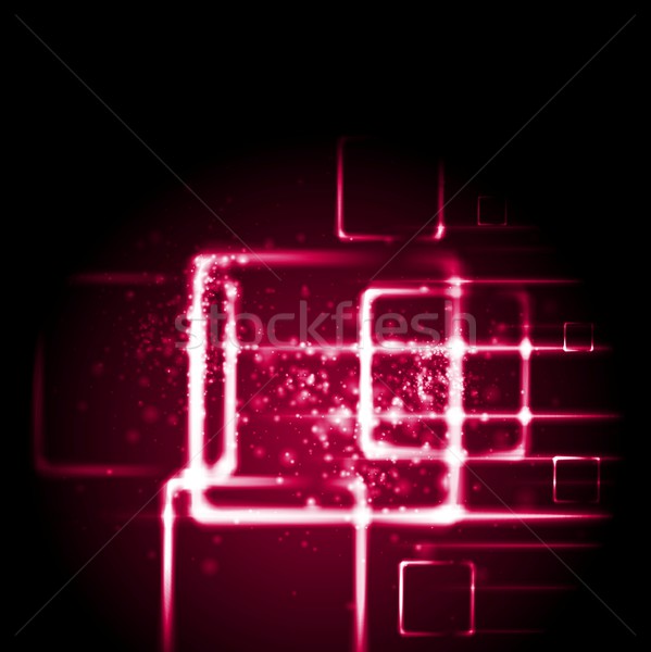 Crimson red sparkling tech background Stock photo © saicle