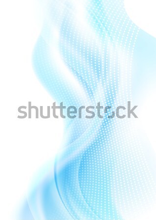 Abstract blue dotted waves vector background Stock photo © saicle