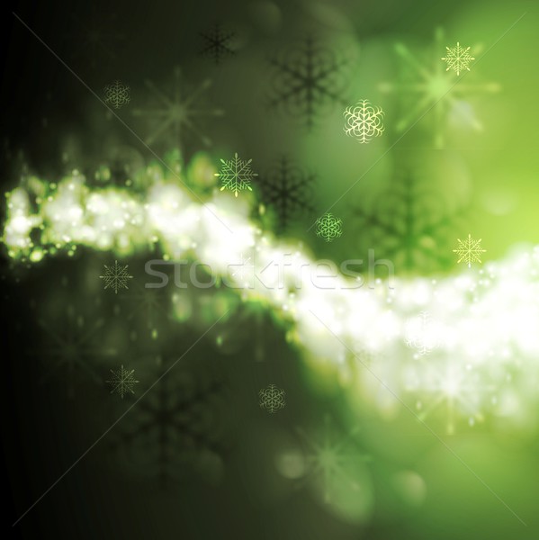 Abstract green iridescent vector Xmas background Stock photo © saicle
