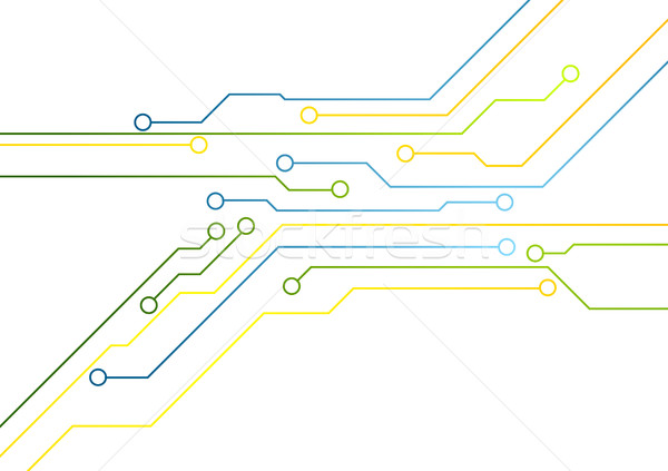 Tecnología brillante circuito vector diseno textura Foto stock © saicle