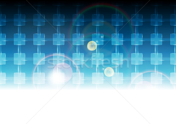 Azul vibrante tecnología patrón vector scifi Foto stock © saicle