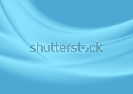 Stock fotó: Gyönyörű · hullámos · absztrakció · kék · eps · 10
