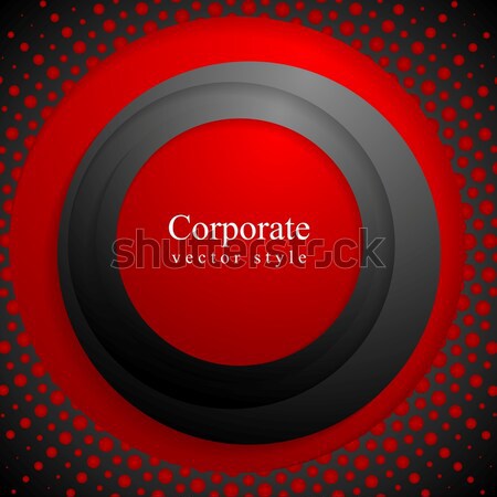 Foto stock: Abstrato · corporativo · vermelho · preto · círculos · projeto