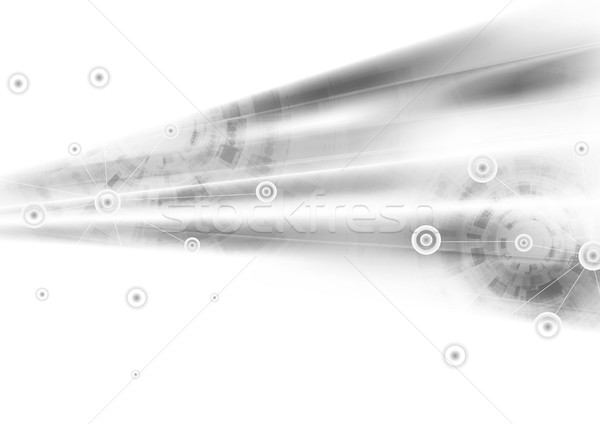 Light grey abstract technology background Stock photo © saicle