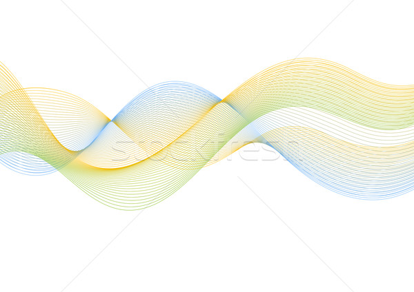 Abstract linee ondulato luminoso vettore design Foto d'archivio © saicle