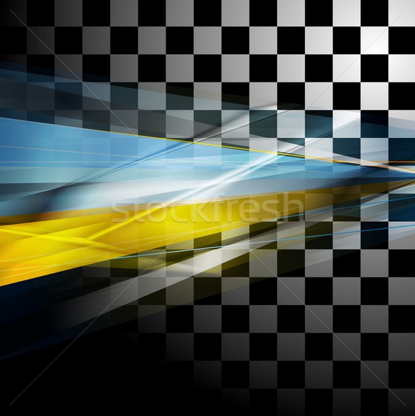 Streszczenie wektora tech świetle technologii ramki Zdjęcia stock © saicle