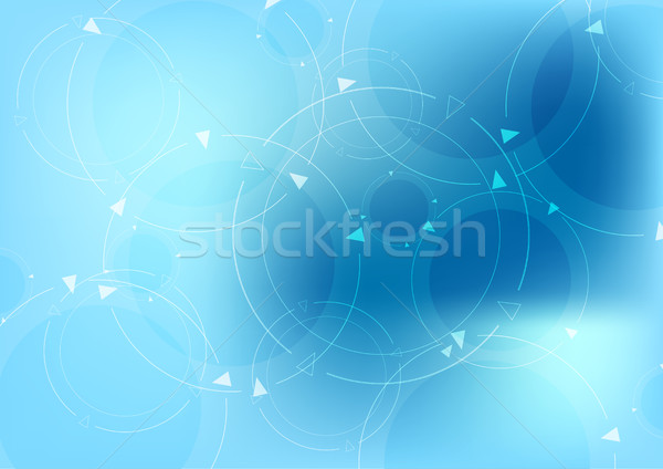 Bright blue hi-tech vector background Stock photo © saicle