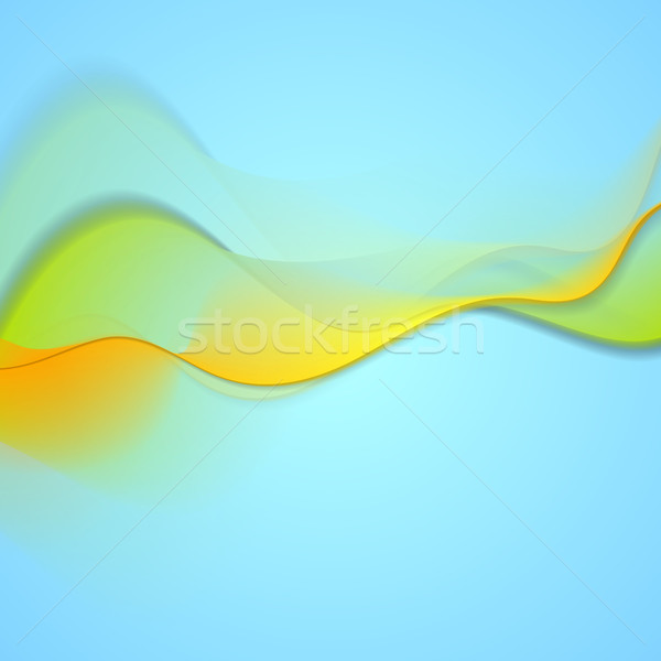 Abstract colorful smooth blurred waves background Stock photo © saicle
