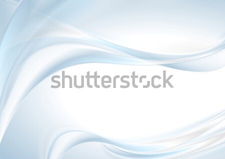Soyut parlak açık mavi dalga vektör dizayn Stok fotoğraf © saicle