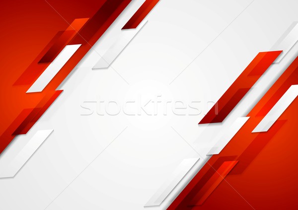 Red and white shiny hi-tech motion background Stock photo © saicle