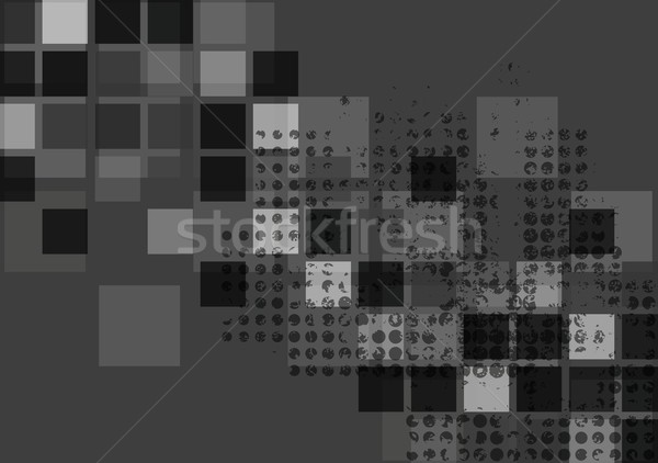 黑暗 抽象 高科技 向量 廣場 襤褸 商業照片 © saicle