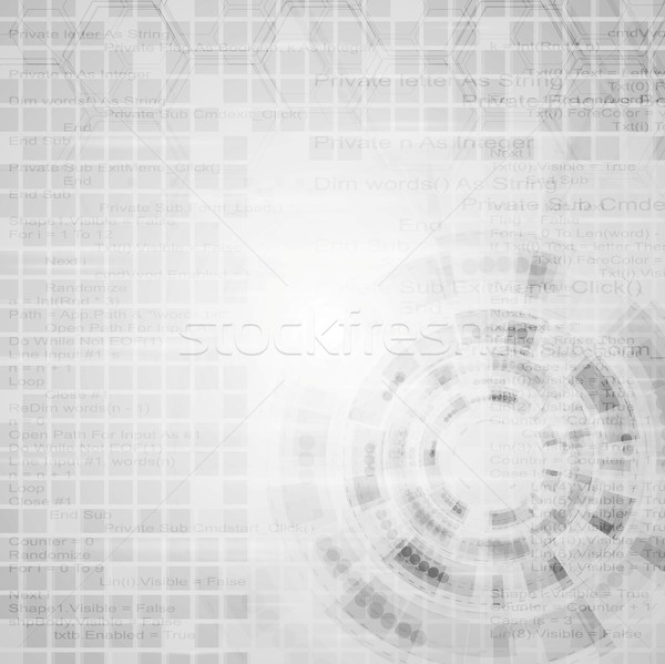 Abstract grey engineering tech background Stock photo © saicle