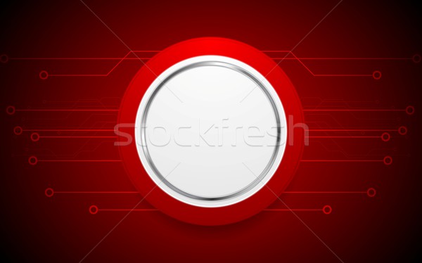 Dark red hi-tech background with circuit board Stock photo © saicle