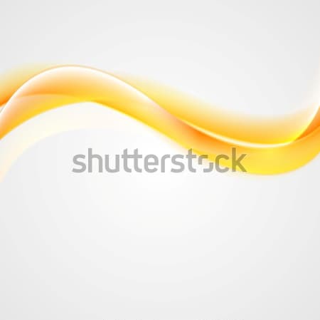 Streszczenie żółty błyszczący fale wektora projektu Zdjęcia stock © saicle