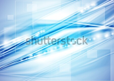 аннотация Tech синий текстуры свет Сток-фото © saicle