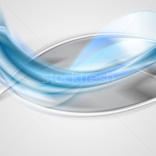 Bright waves background. Gradient mesh and blend included Stock photo © saicle
