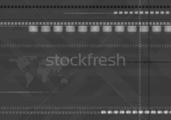 Dark abstract hi-tech background Stock photo © saicle