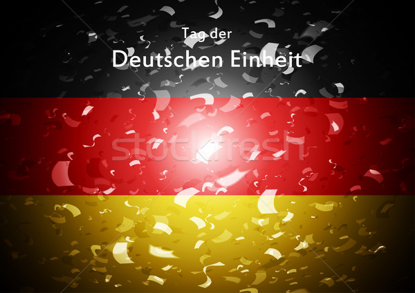 Day of German unity abstract design. Tag der deutschen Einheit Stock photo © saicle