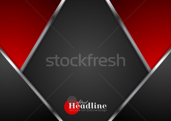 Foto stock: Resumen · contraste · tecnología · rojo · negro · plata