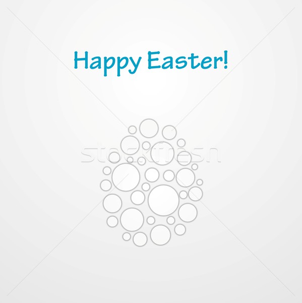 Abstract lumina gri Easter Egg vector felicitare Imagine de stoc © saicle