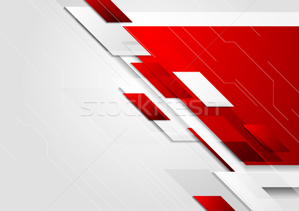 Abstract tech corporate vector brochure background Stock photo © saicle