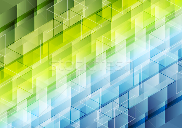 Colorful geometric polygonal pixelated background Stock photo © saicle