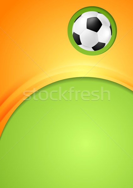 Abstract waves football sport background Stock photo © saicle