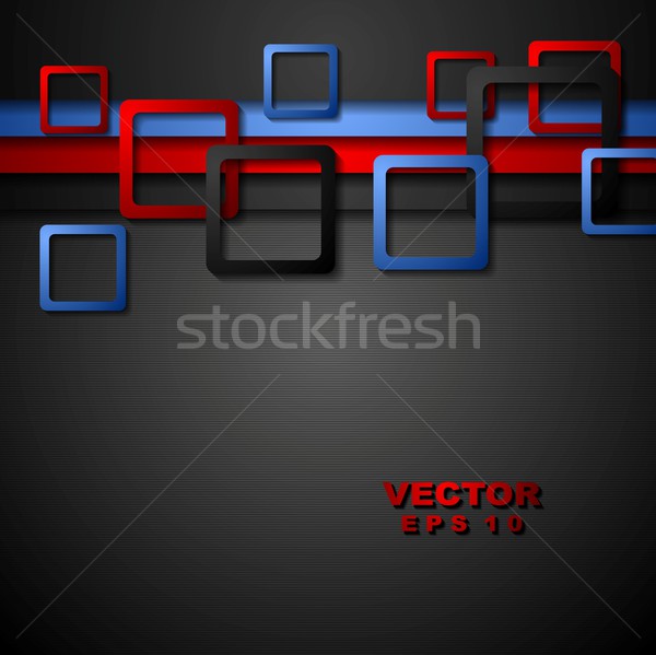 Heldere abstract corporate geometrie vector ontwerp Stockfoto © saicle