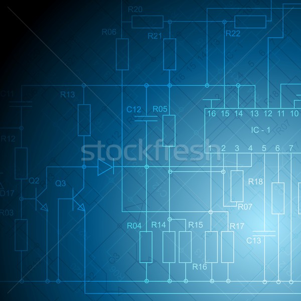 Foto stock: Elétrico · tecnologia · vetor · abstrato · projeto · internet