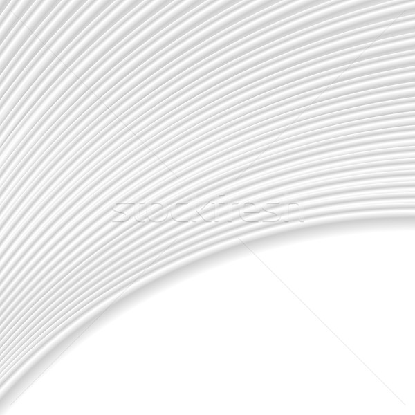 Abstract grey white curved lines and waves Stock photo © saicle