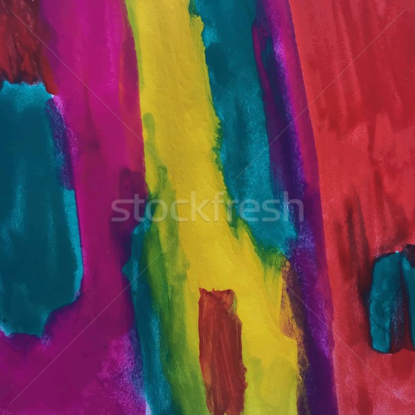 Farbenreich Wasserfarbe Abstraktion Kunst Vektor Design Stock foto © saicle