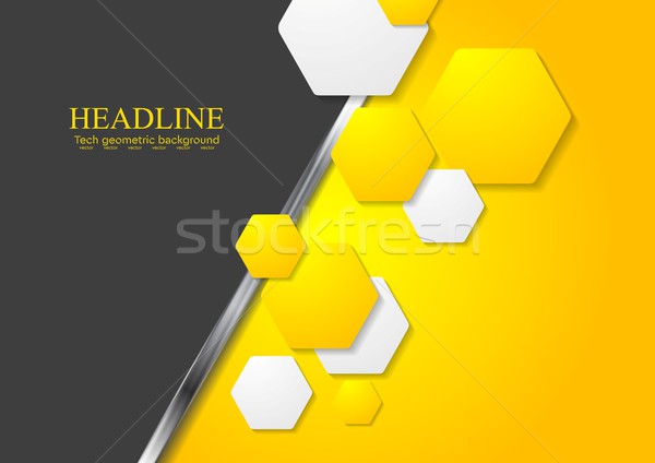 Kontrast gradient tech wektora streszczenie projektu Zdjęcia stock © saicle