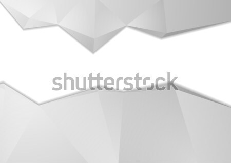 Grey tech abstract polygonal background Stock photo © saicle