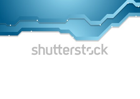 Abstract blue corporate hi-tech background Stock photo © saicle