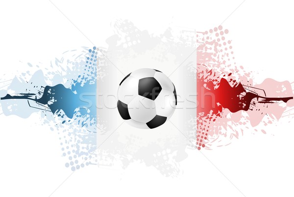 European fotbal campionat Franta grunge stropire Imagine de stoc © saicle