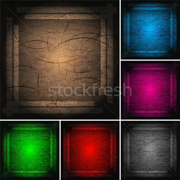 Stock photo: Set of bright frameworks (eps 10)