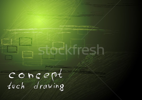 Concept vector technical drawing Stock photo © saicle