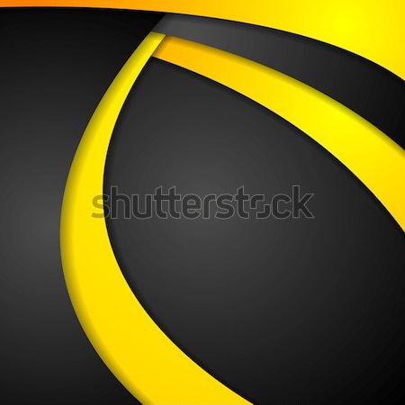 Dark abstract corporate wavy background Stock photo © saicle