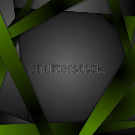 Stockfoto: Donkere · groene · abstract · vector · corporate