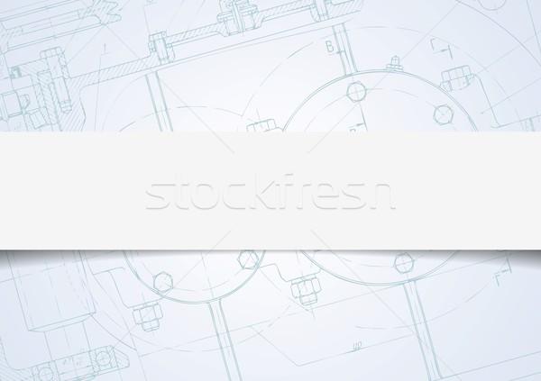 Abstract tech drawing vector background Stock photo © saicle