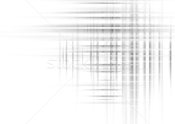 Stock photo: Digital futuristic tech abstract grey lines and stripes background