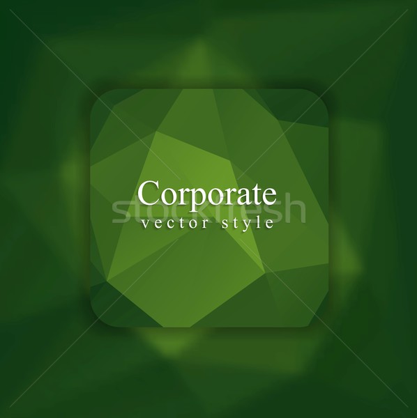Abstract green modern polygonal background Stock photo © saicle