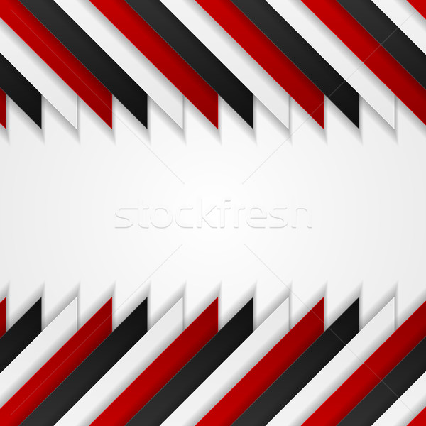 Abstract red black corporate tech background Stock photo © saicle