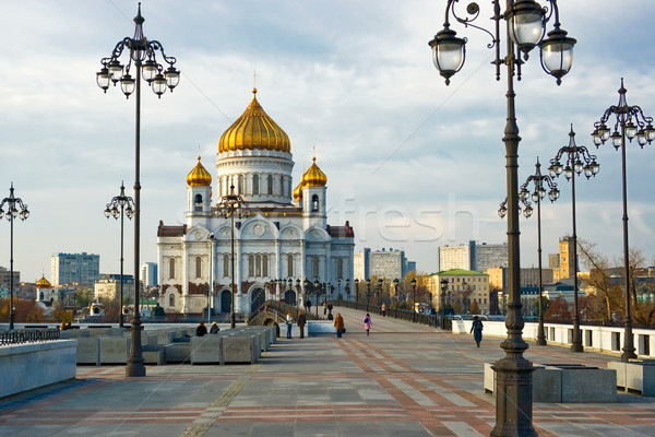Cathedral of Christ the Saviour in Moscow Stock photo © sailorr