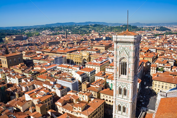 Panoramă Florenţa Italia vedere dom catedrală Imagine de stoc © sailorr